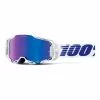 100 Percent Maschera 100% Armega Bianco Blu Con Lente A Specchio HiPER Blu -Vendite Biciclette MTB 100 50003 00004 001