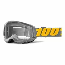 100 Percent Maschera 100% Strata 2 Grigio Giallo Con Lente Grigio