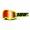 100 Percent Maschera 100% Strata 2 Giallo Nero Con Lenti A Specchio 2 100 Percent Maschera 100% Strata 2 Giallo Nero Con Lenti A Specchio -Vendite Biciclette MTB 100 50028 00003 001