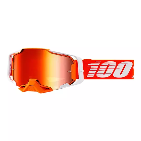 100 Percent Maschera 100% Armega Rosso Aranciato Con Lente A Specchio Rosso 3 100 Percent Maschera 100% Armega Rosso Aranciato Con Lente A Specchio Rosso