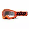 100 Percent Maschera 100% Accuri 2 Arancione Nero Con Lente Trasparente -Vendite Biciclette MTB 100 841269167406 001