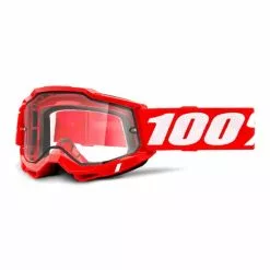 100 Percent Maschera 100% Accuri 2 Arancione Bianco Con Lenti Trasparenti Dual