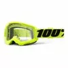 100 Percent Maschera 100% Strata 2 Giallo Con Lente Trasparente -Vendite Biciclette MTB 100 841269168090 001