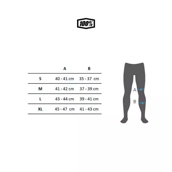 100 Percent Ginocchiere 100% Surpass Nero 4 100 Percent Ginocchiere 100% Surpass Nero - immagine 2