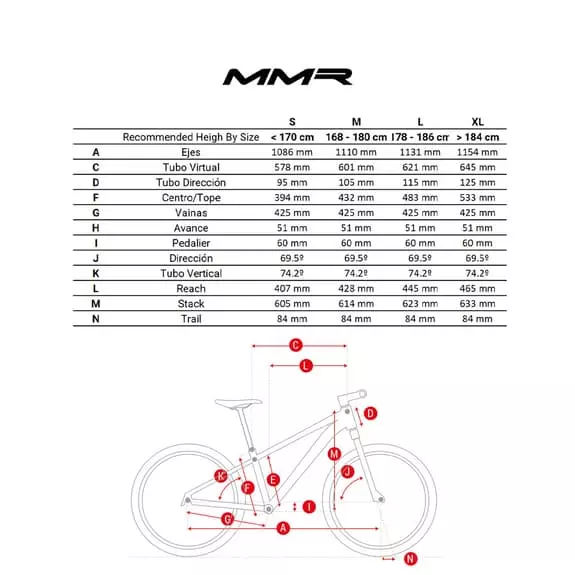 Bicicletta MTB MMR Rakish 10 Grigio Rosso 8 Bicicletta MTB MMR Rakish 10 Grigio Rosso - immagine 6