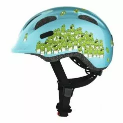 Casco Abus Smiley 2.0 Azzurro Verde Bambini