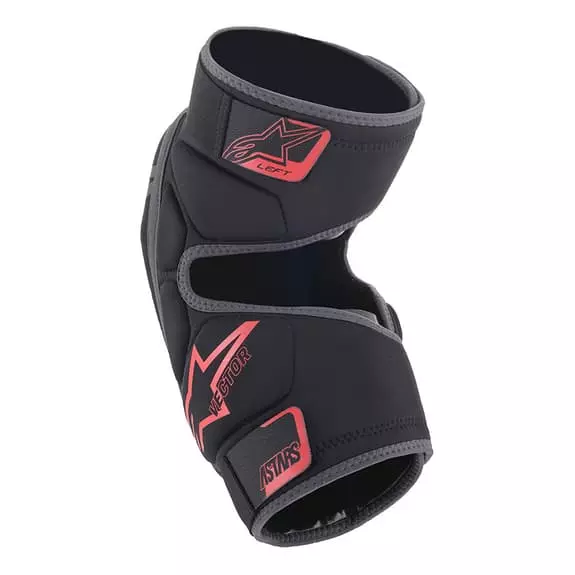 Ginocchiere Protezione Alpinestars Vector Nero Rosso 4 Ginocchiere Protezione Alpinestars Vector Nero Rosso - immagine 2