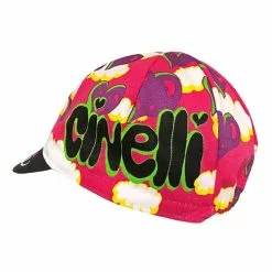 Cappellino Cinelli Ana Benaroya Heart Rosa Multicolor -Vendite Biciclette MTB ci heartcap 003
