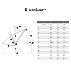 Bicicletta MTB Coluer Poison SL 7.8 Nero -Vendite Biciclette MTB coluer poison 2