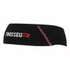 Fascia Per La Testa Finisseur Thermal Knitted Nero Rosso Salmone