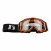 Maschera Hebo Quantum II Arancione Con Lente Trasparente -Vendite Biciclette MTB hbo hg1007 t 001
