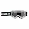 Maschera Hebo Gravity II Bianco Con Lente Trasparente -Vendite Biciclette MTB hbo hg2003 b 001