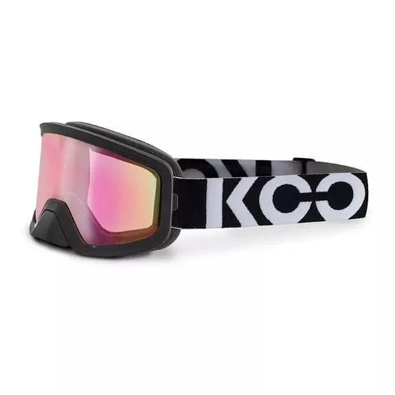 Maschera KOO Edge Nero Con Lente Zeiss Pink Mirror 3 Maschera KOO Edge Nero Con Lente Zeiss Pink Mirror