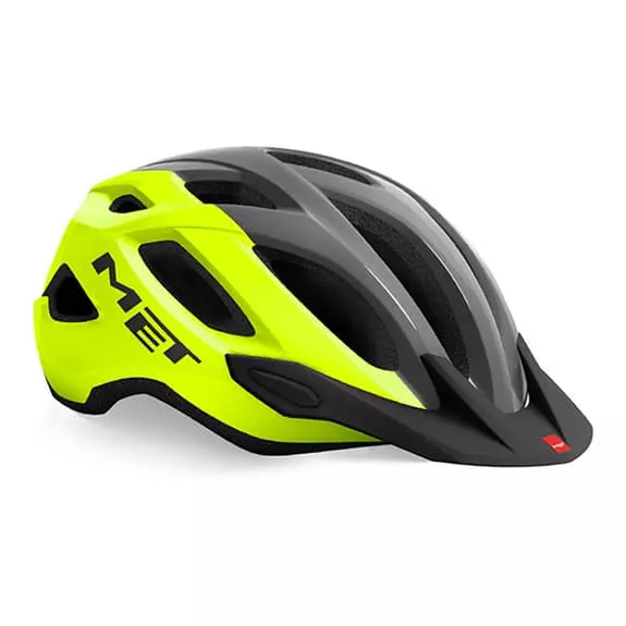 Casco MET Crossover Giallo Grigio Opaco 3 Casco MET Crossover Giallo Grigio Opaco