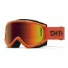 Maschera Smith Fuel V1 Arancione Rosa Con Lente A Specchio Rosso