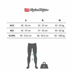 Ginocchiere Troy Lee Designs 6400 Nero -Vendite Biciclette MTB troylee rodilleras st v1 2